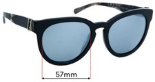 SFx Replacement Sunglass Lenses Fits Burberry B 4246-d - 57mm Wide