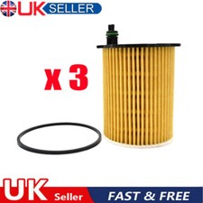 3X Oil Filter For Ford Focus Fiesta Fusion Mondeo Galaxy 1.4 1.5 1.6 TDCi Diesel