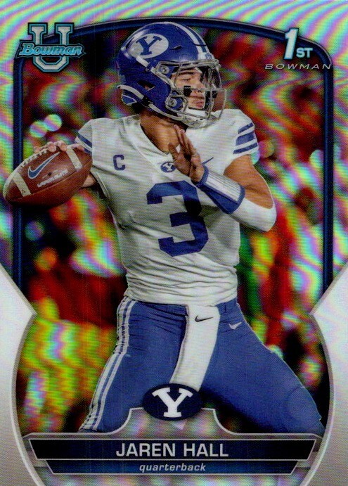 JAREN HALL 2022 Bowman Chrome U Refractor #85 Minnesota Vikings