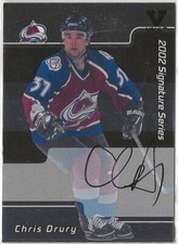 2002 2002-03 BAP Signature Series Autograph Buybacks 2001 #LCD Chris Drury