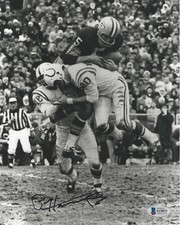 PAUL HORNUNG GREEN BAY PACKERS LEGEND SIGNED 8X10 PHOTO HOF BECKETT COA BAS