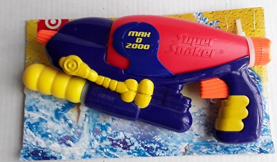 Super Soaker Hasbro Max-D 2000 Target Water Gun New Old Stock Red Purple