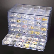 5 Layers Nail Art Supplies Display Organizer 120 Grids Nail Art Storage Box