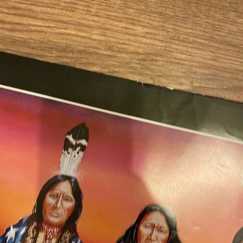 2001 Santa Fe Indian Market John Balloue Poster ”Delegates For Peace” 32” X 23” - Picture 5 of 11