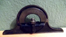 VINTAGE THE L.S. STARRETT CO PROTRACTOR BUBBLE LEVEL NO. 12