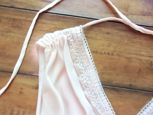 DOUBLE ZERO ~ New! NWT Large ~ Boho PALE BLUSH PINK! Surplice Belted Dress 0010 - Picture 3 of 6