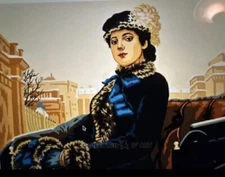 Printed needlepoint Tapestry  Canvas Only 30 X40 Cm Great Lady