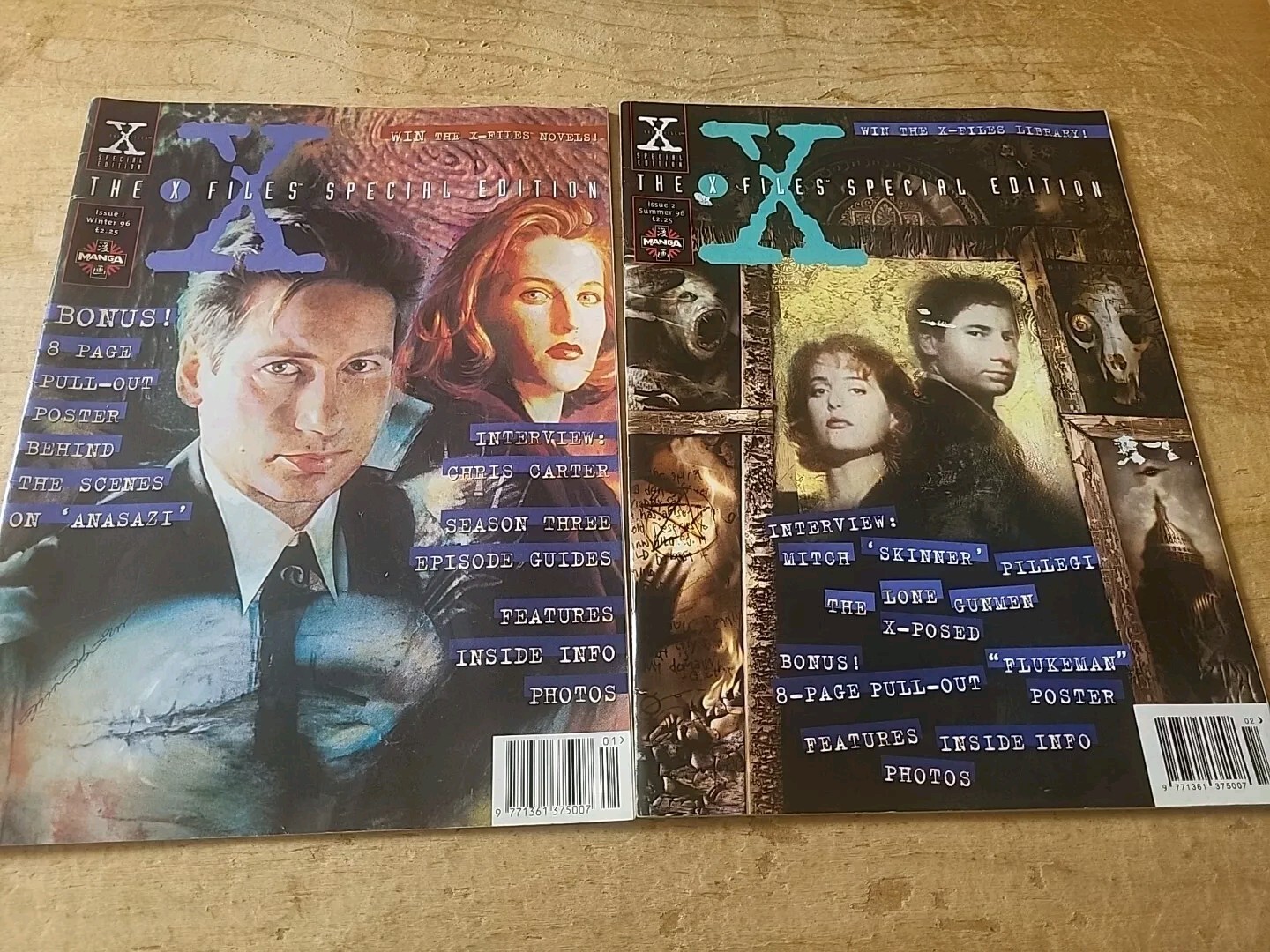 The X Files Special Edition Issue 1 Winter & Issue 2 Summer 1996, Manga Comics