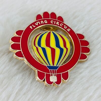 New Mexico Flying Circus Pilot Hot Air Balloon Enamel Lapel Pin