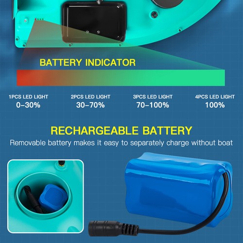 Fishing Bait Boat with 3 Bait Containers Remo Control Bait A0O0 - Picture 5 of 11