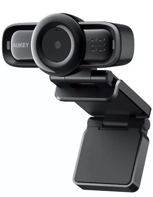 AUKEY PC-LM3 Autofocus Webcam 1080p Full HD with Noise Reduction Microphones,
