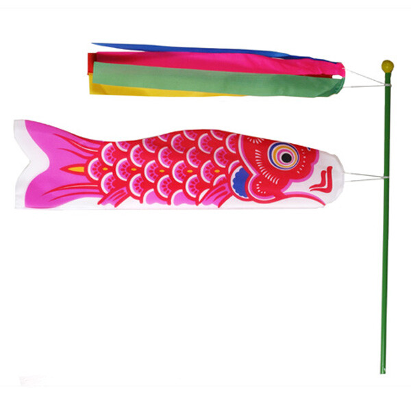 Japanese Windsock Koinobori Koi Nobori NYLON Red Carp
