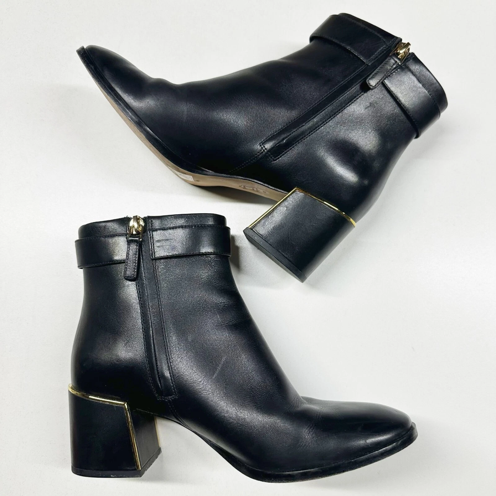 Stivaletti eleganti Tory Burch Sophia 60 mm in pelle nera da donna taglia 8