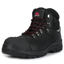 Work Boots for Men, Steel Toe Waterproof Safety Boots Comfortable Non-Slip