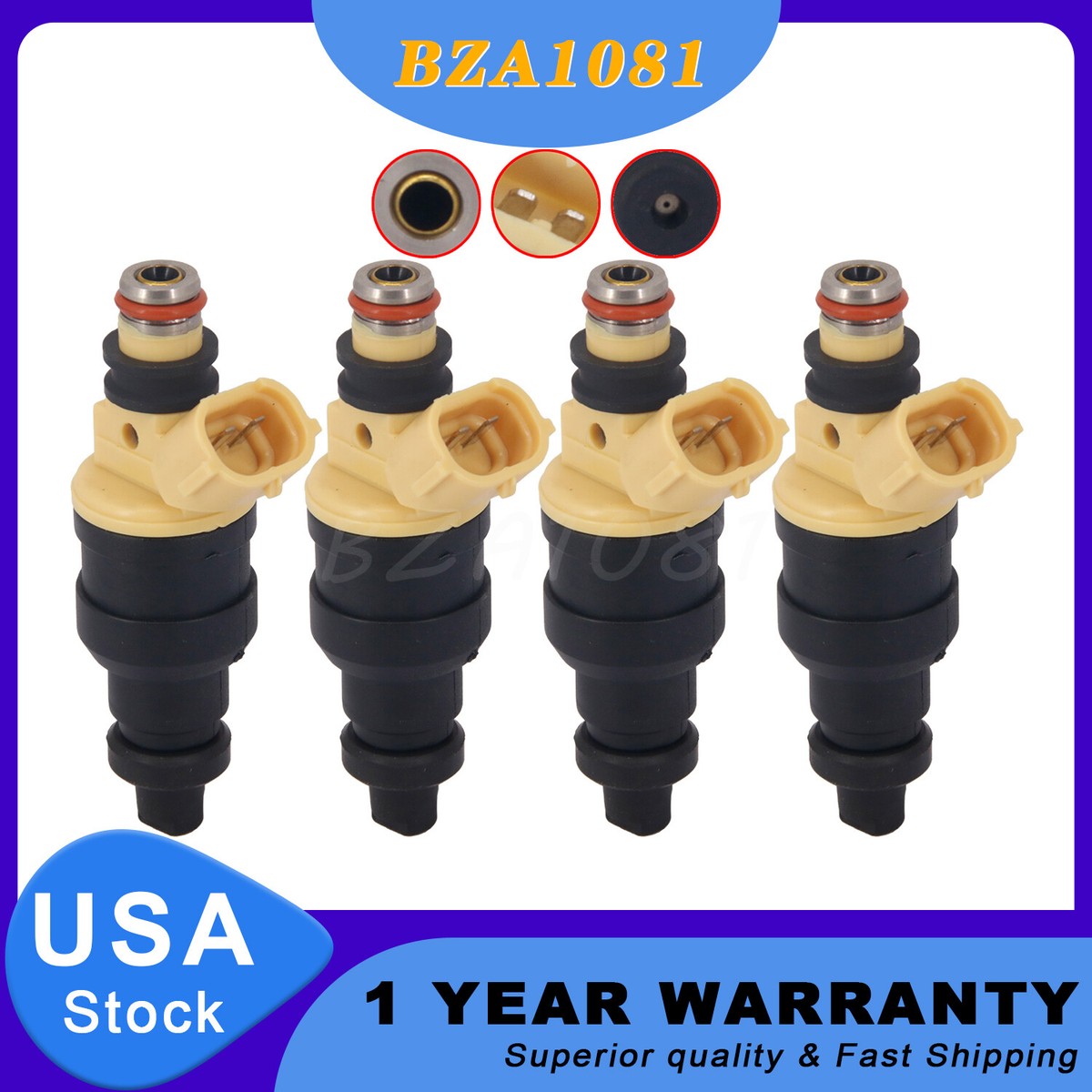 4X Fuel Injector For Suzuki Sidekick Tracker X-90 1.6 INP470