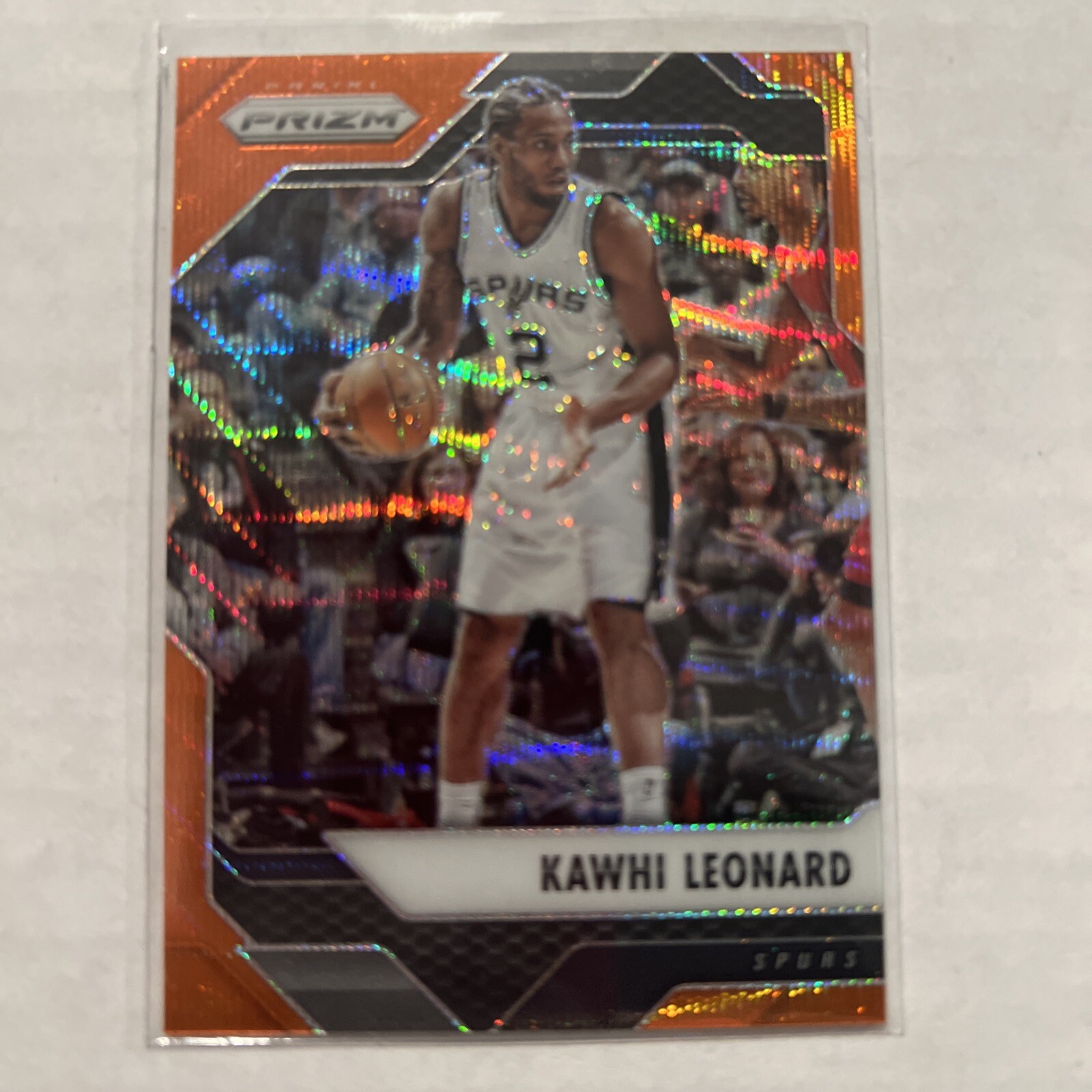 2016-17 Panini Prizm /25 Kawhi Leonard Orange Wave Prizm Spurs Clippers Raptors