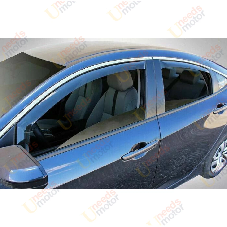 Compatível com 2014-24 Infiniti QX80 viseiras de ventilação no canal protetor solar chuva defletor de insetos - Imagem 4 de 4