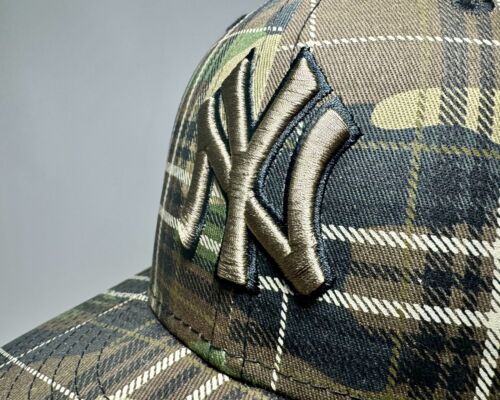 9Fifty Snapback Hat MLB New York Yankees Plaid Woodland Camouflage - Picture 4 of 15