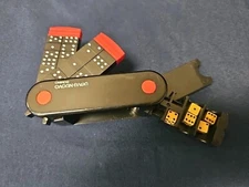 Vintage 1990’s UOVO Nuovo Domino Travel Game Set - Mini Compact Pocket Game READ