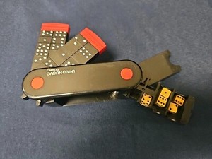 Vintage 1990’s UOVO Nuovo Domino Travel Game Set - Mini Compact Pocket Game READ