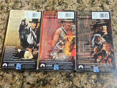 VHS Indiana Jones Raiders Of The Lost Ark The Temple Of Doom Last