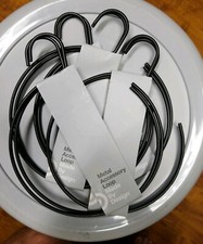 Metal Accessory Loop, 2 pack X 4 Heavy Duty, Black Loop Hangers, Brand New