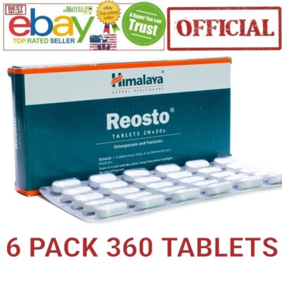 Reosto Himalaya OFFICIAL USA 6 BOX 360 TABLETS Vegetarian Botanical 100% Herbs