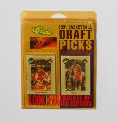 50 Basketball Sammelkarten - Classic 1991 Draft Picks Cards - STILL SEALED