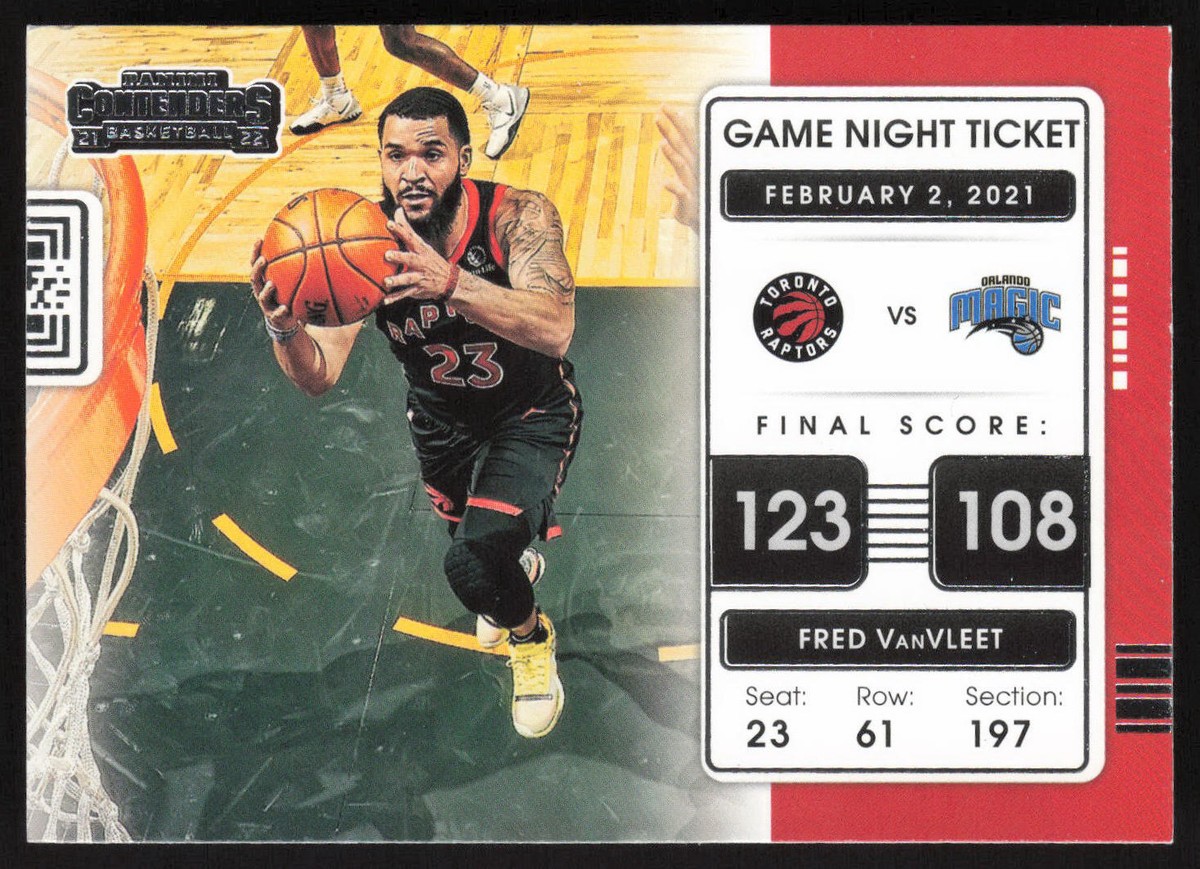 2021-22 Panini Contenders - Game Night Ticket Fred VanVleet #10