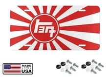 TEQ Rising Sun Toyota Vanity Aluminum License Plate Including Mounting Hardware