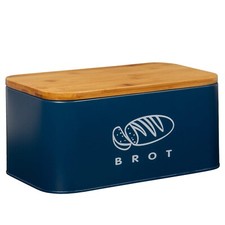 Brot Aufbewahrungsbox mit Bambusdeckel Schneidebrett Brotkasten Brotdose Brotbox