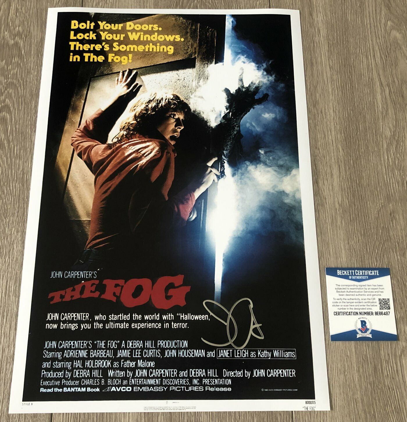 John Carpenter Halloween Movie Signed Poster - CharityStars