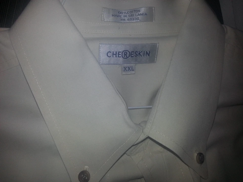 Lote de 2 camisas masculinas Sedgefield verde pele de cereja botão frontal XXL manga longa em excelente estado usado - Imagem 3 de 4