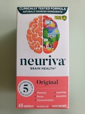 Neuriva Brain Health Original 5 Fuel for Memory Focus Concentration 45 Tab 10/26