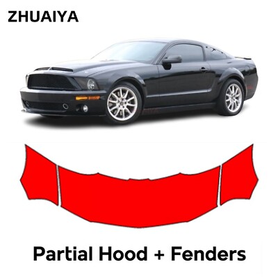 Hood Precut PPF Paint Protection Film For Ford Mustang GT500 2008-2009