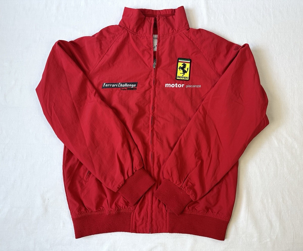 新品✨Ferrari アウター メンズ ナイロン レーシングジャケット風 非公式 OMP OIKOS フェラーリ レーシング ジャケットFerrari ブルゾン