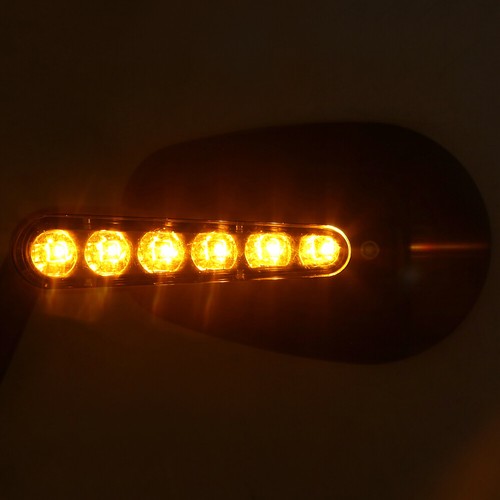 Rear View Mirrors Muscle LED Turn Signals Light Kits For Harley VROD