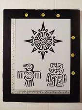 Mexico Mexican Maya Mayan Aztec Symbol 8.5 x 11 Custom Stencil FREE SHIPPING