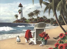 You Can Dream 18 Alan Giana Warm Weather Boxed Christmas Cards by LPG Greetings