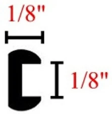 1/8 RU Round U Cascade Lead Came Channel Hobby Suncatcher - 30 feet  RU90