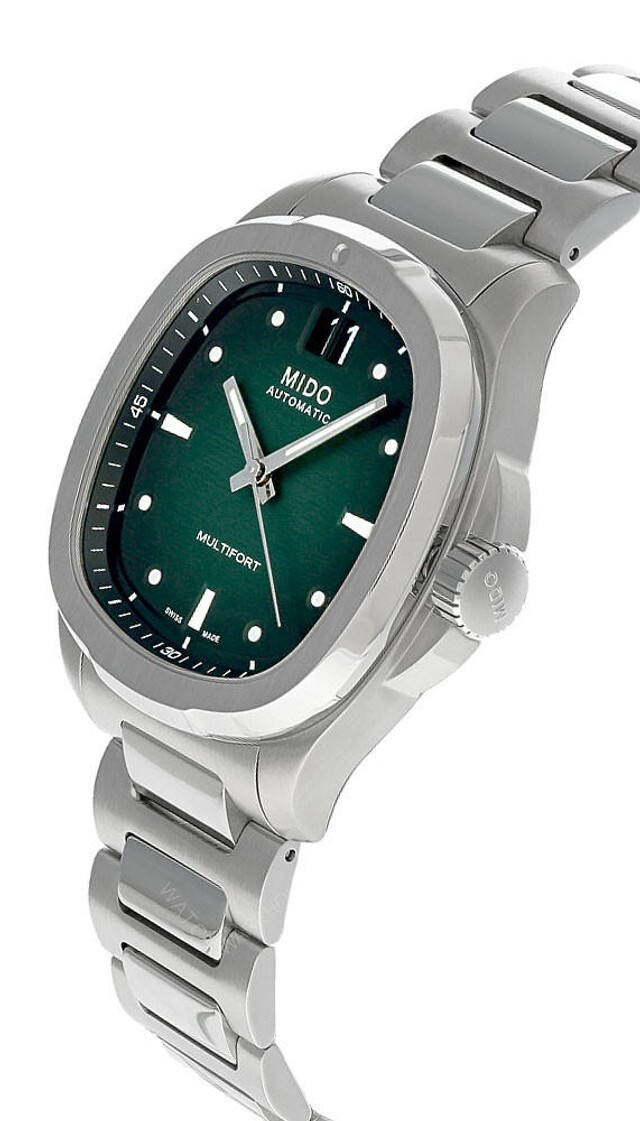 Mido Multifort TV Big Date 40mm SS Green Dial Men's Watch M049