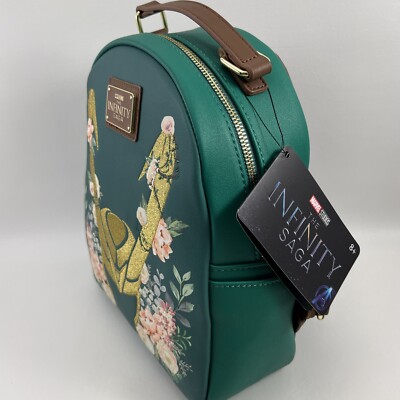 Loungefly Marvel Avengers Loki Floral Faux Leather Mini  display picture 1