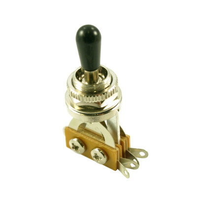 3 WAY TOGGLE SWITCH Chrome/ BLACK TIP KILLER~ Fits Charvel or 2 hum guitars