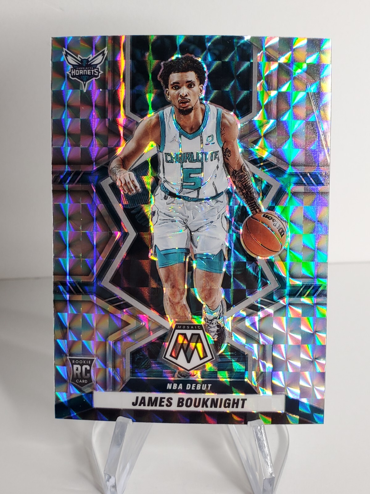 2021-22 Panini MOSAIC "JAMES BOUKNIGHT" ROOKIE SILVER Prizm #274 HORNETS! 2🔥