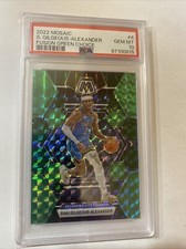 2022 Mosaic shai gilgeous-alexander Fusion Green Choice #17/21 PSA 10 Low Pop