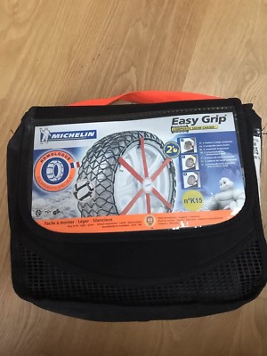 Michelin Easy Grip Textile Snow Chain K15 ABS ESP Comp 195/55/16 / Fit MK2 Prius