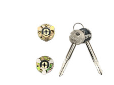 Bary Garage Plug Cores  Door Bolts Locks Replacement Set Cylinder With 2 Keys