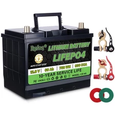 Bgdaq 12.8v 60Ah Start-Stop Lithium Battery, 930CCA LiFePO4 Starting Battery