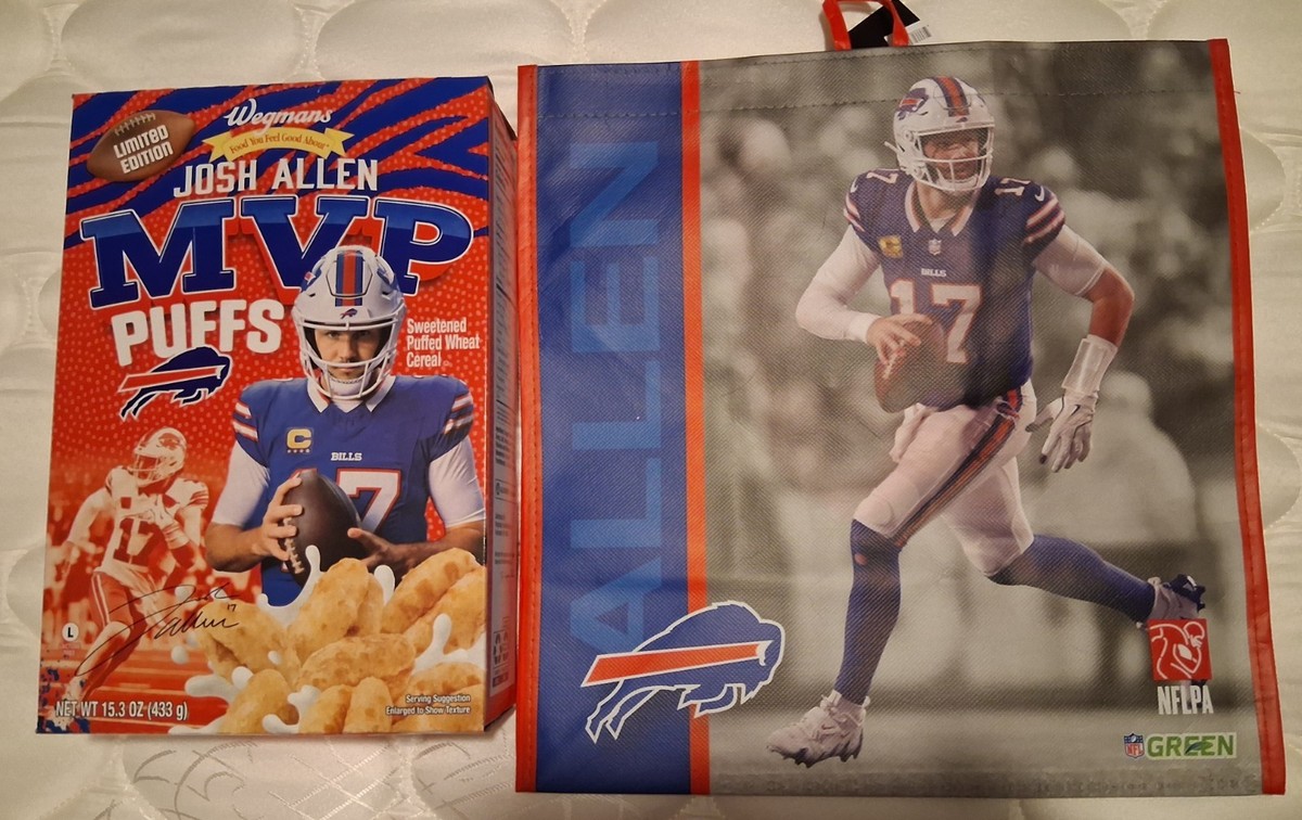 Josh Allen MVP Puffs Cereal Reusable Shopping Bag New Buffalo
