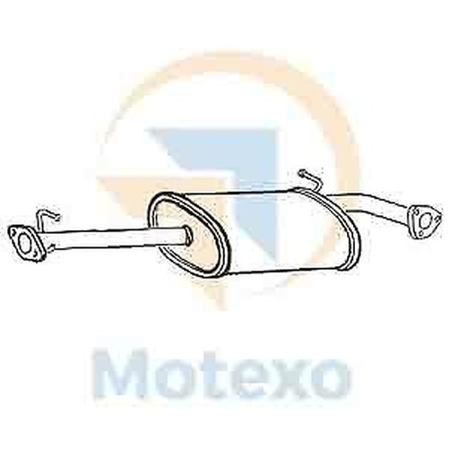 Klarius LR180H Auspuff Mittelbox 110 2.5 99-06-image